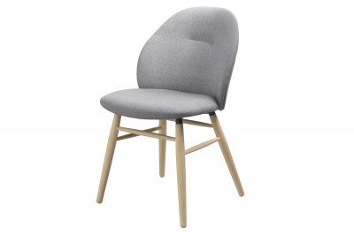 Dizajnová jedálenská stolička Kalyani svetlosivá