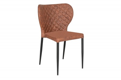 Dizajnová jedálenská stolička Landers vintage hnedá