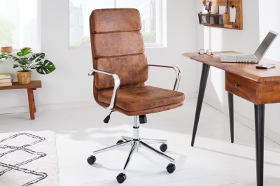 Dizajnová kancelárska stolička Taipa kávová hnedá