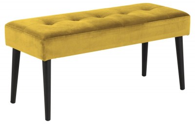 Dizajnová lavička Neola, žltá