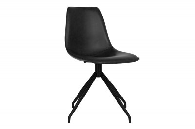 Dizajnová otočná stolička Latasha čierna