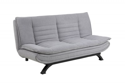 Dizajnová rozkladacia sedačka Alun, 196 cm, svetlosivá