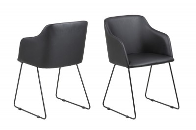 Dizajnová stolička Aleem, čierna