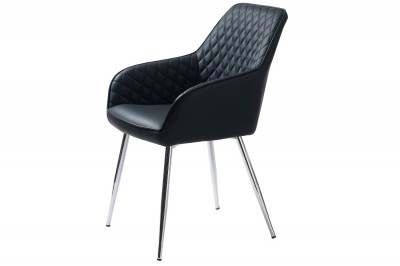 Dizajnová stolička Dana čierna ekokoža