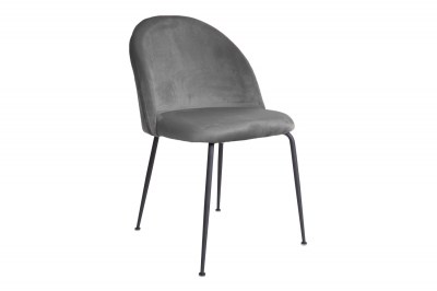 Dizajnová stolička Ernesto, sivá / čierna