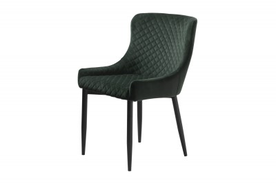 Dizajnová stolička Hallie zelený zamat