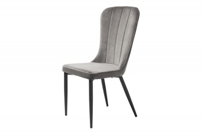 Dizajnová stolička Kendall sivý zamat