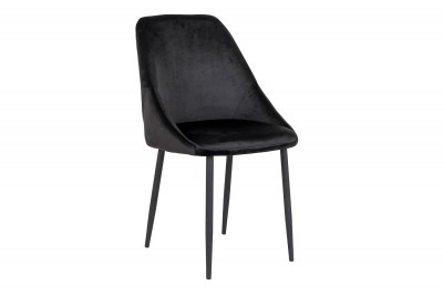 Dizajnová stolička Lashanda čierny zamat