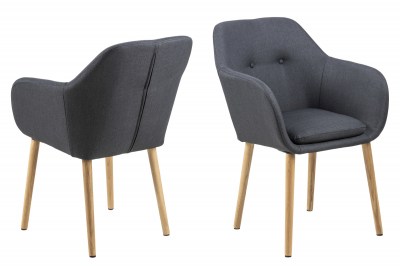 Dizajnová stolička Nashira, antracitová