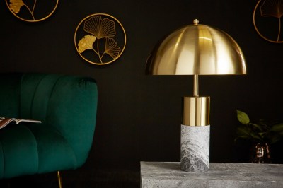 Dizajnová stolová lampa Aamira 52 cm mramor sivý