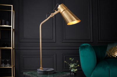 Dizajnová stolová lampa Leoma 64 cm zlatá