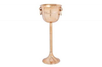 Dizajnový chladič šampanského Champagne 80 cm zlatý