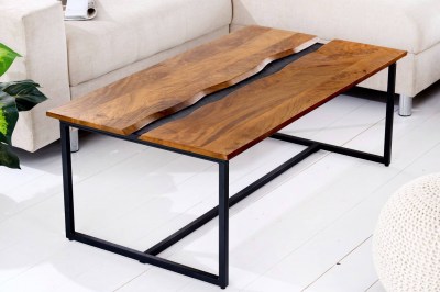 Dizajnový konferenčný stolík Argentinas 110 cm mango - bridlica