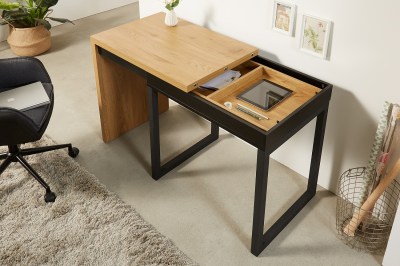 Dizajnový písací stôl Nansen 80-160 cm imitácia dub