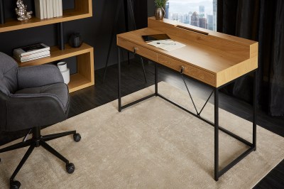 Dizajnový písací stôl Palani 120 cm imitácia dub
