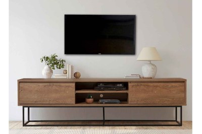 Dizajnový TV stolík Balwina 180 cm vzor orech