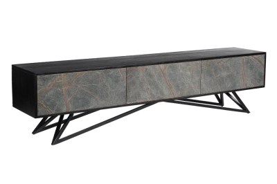 Dizajnový TV stolík Quillon 200 cm prírodný kameň