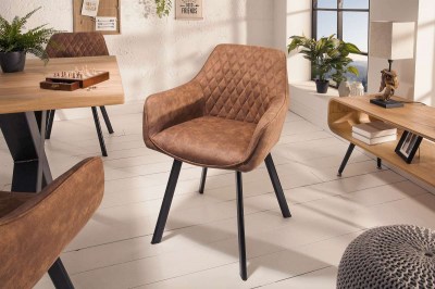 Dizajnová stolička Francesca, svetlohnedá