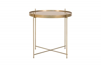 Dizajnový konferenčný stolík Tatum 48 cm zlatý 